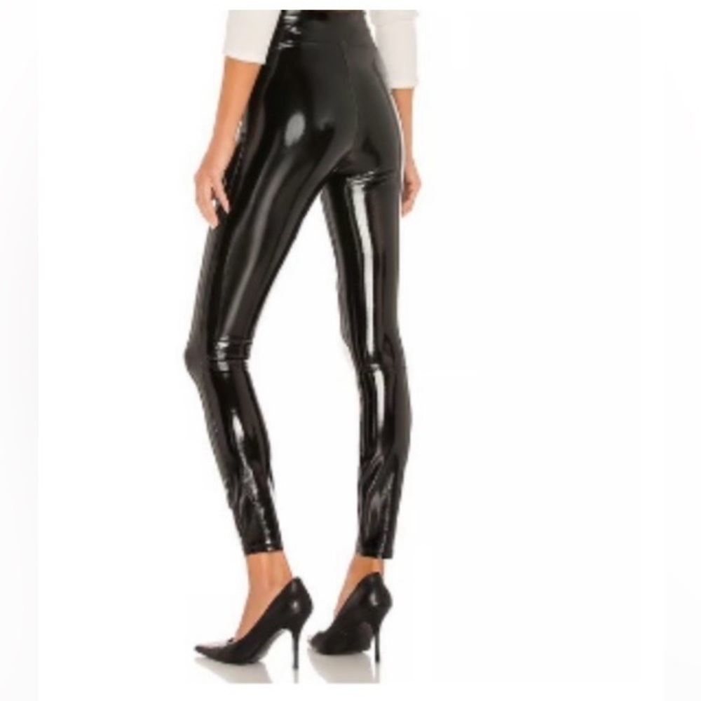 SPANX High-Shine Black Faux-Leather Leggings - Picture 5 of 5